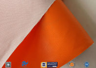 Orange Silicone Rubber Coated Fiber Glass Fabric Thermal Insulation Materials