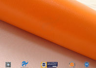 0.5mm Orange Silicone Coated Fiberglass Fabric For Thermal Insulation Fire Blanket