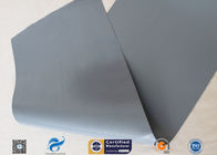 20cm Width Waterproof Grey PVC Woven Fabric Tear Resistant 0.3mm 7.9" Width