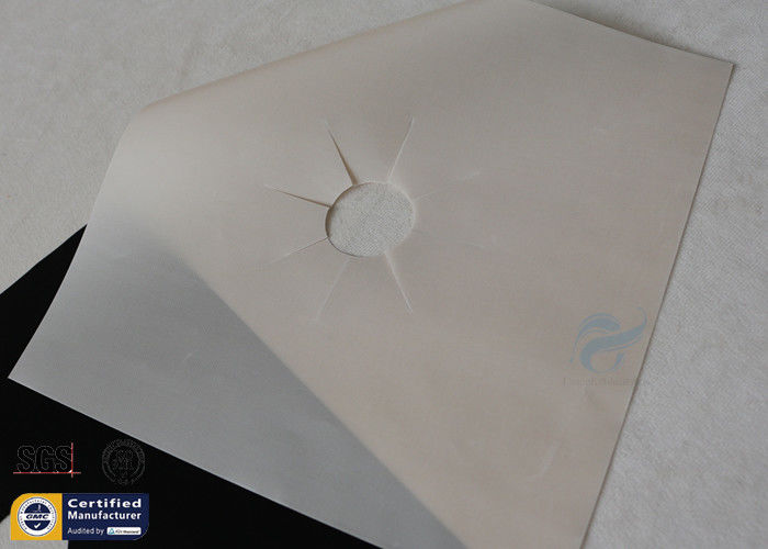 Fiberglass Fabric 10.6"X10.6" Beige PTFE Stovetop Burner Protector 260℃