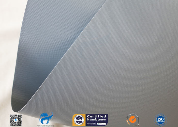 20cm Width Waterproof Grey PVC Woven Fabric Tear Resistant 0.3mm 7.9