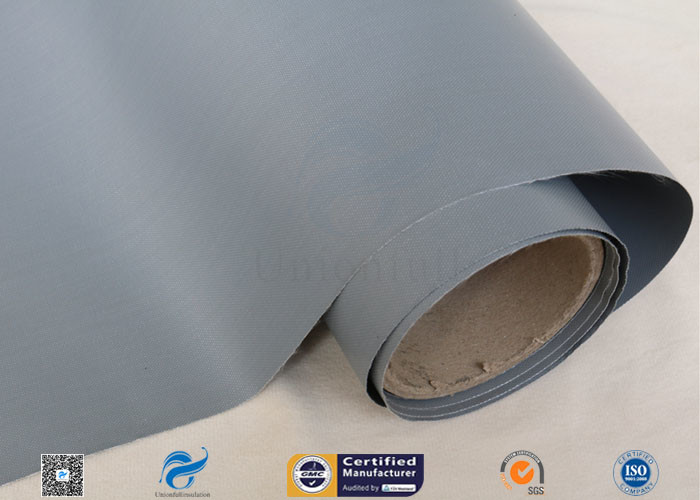 Plain Plastic Coated Fabric For Flexible Air Ducting / Lightweight Fiberglass Cloth