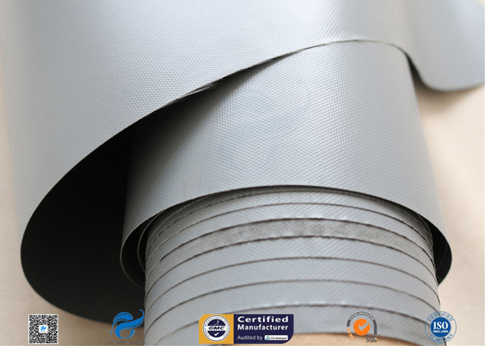 280gsm 7628 Grey PVC Coated Fiberglass Fabric For Flexible Air Ducting